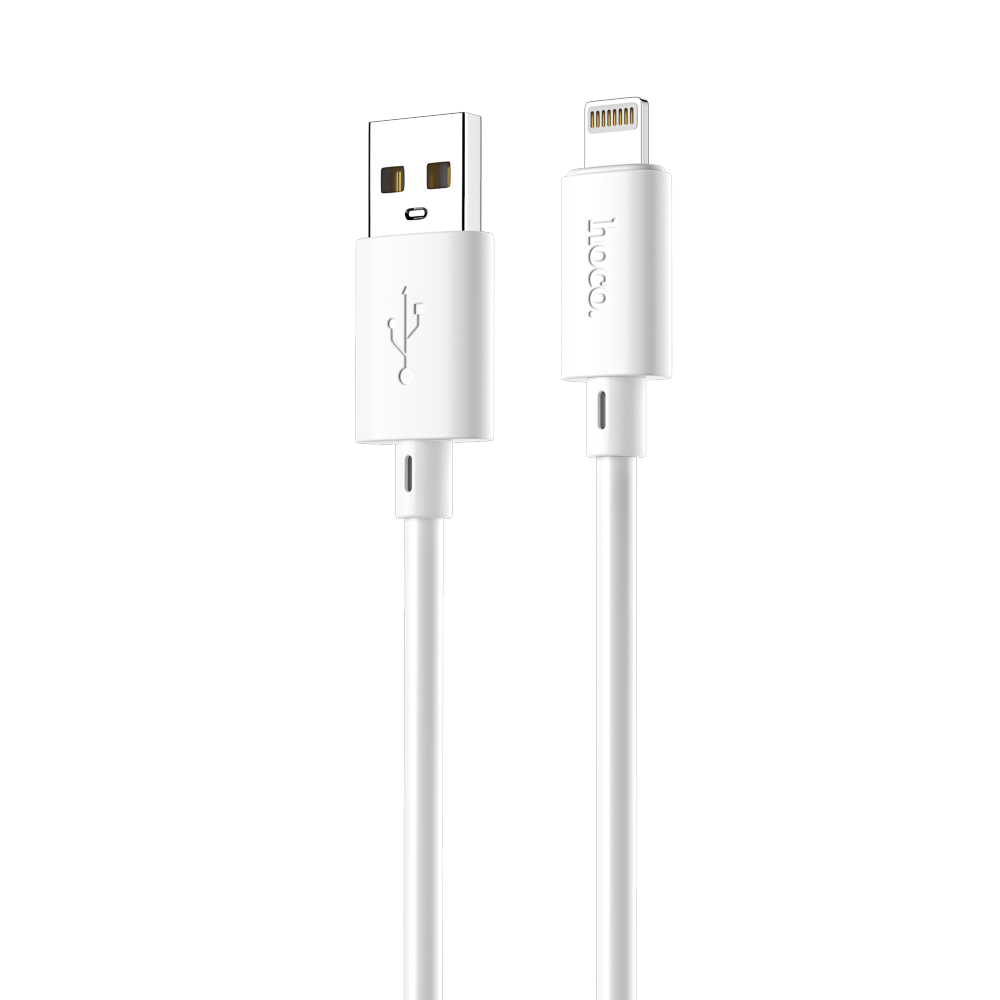 Кабель для зарядки USB(A)-iP hoco. модель X88, 1м, 2.4A белый - #3
