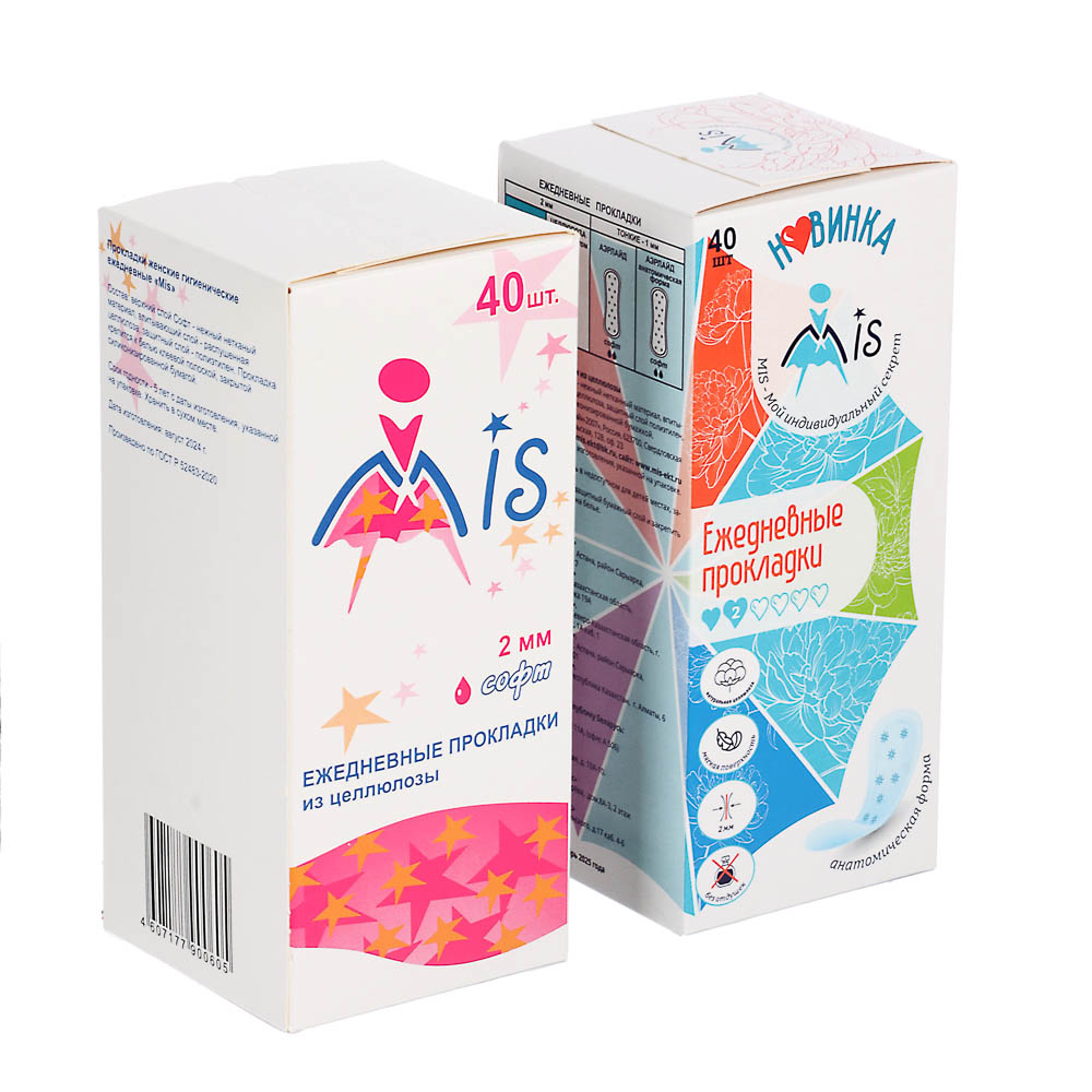 Прокладки ежедневные MIS софт, 1 капля, к/у, 40 шт - #1