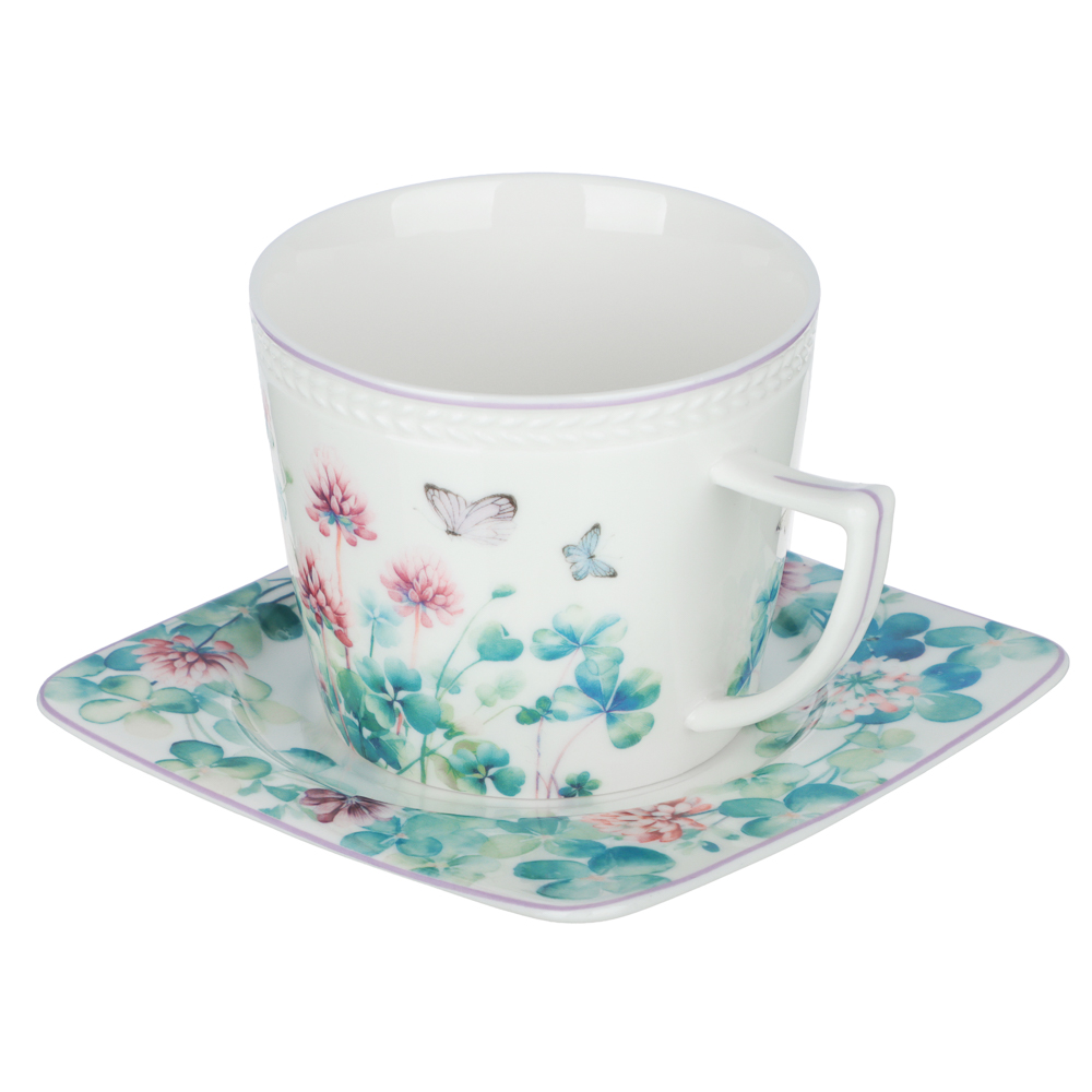 Набор чайный 2 пр., 250мл, MILLIMI, Клевер, фарфор - #3