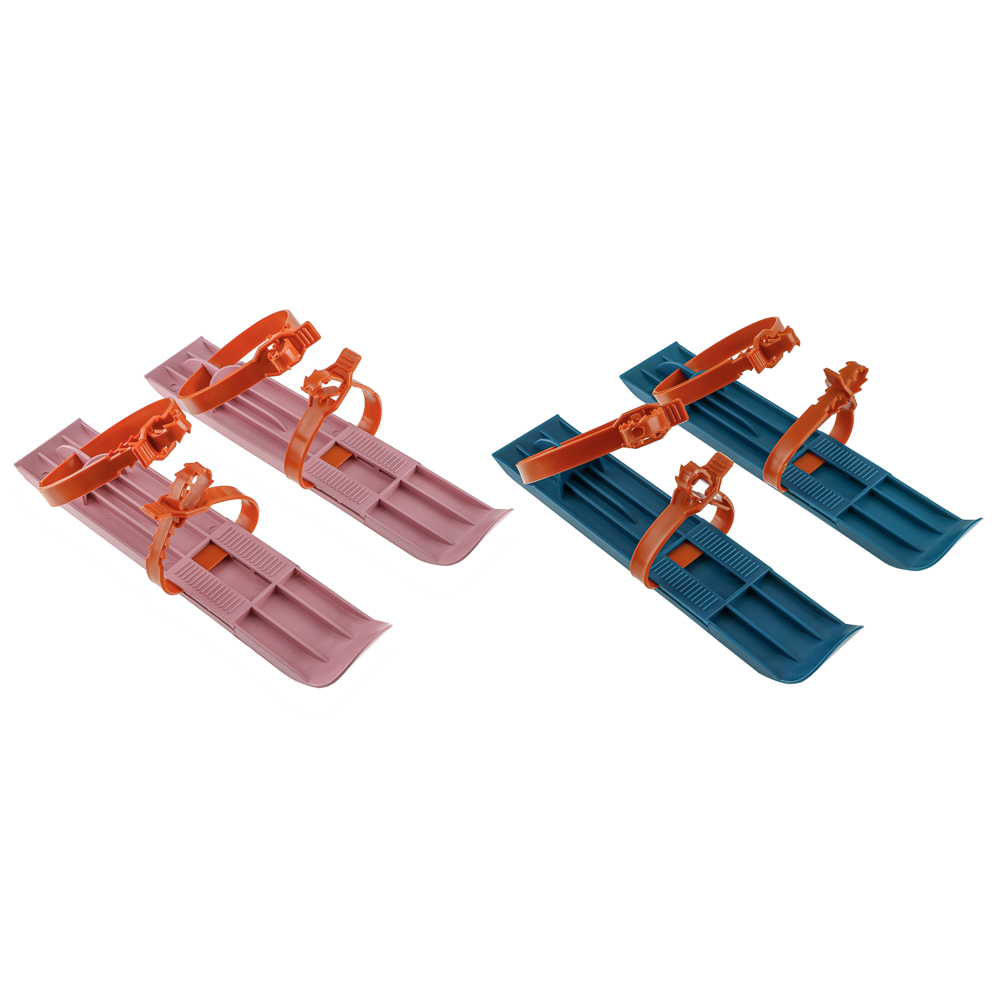 Мини-лыжи детские с пластиковыми ремешками, пластик, 7х36х1см, МЛ-1 - #1