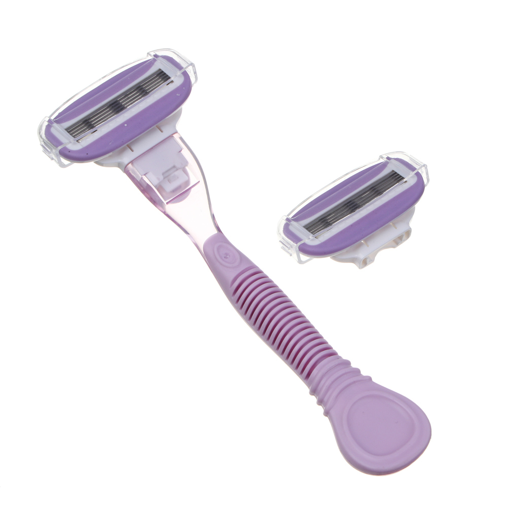 PROWAY Станок для бритья женский (5 лезвий) + 2 сменных кассеты, пластик - #3