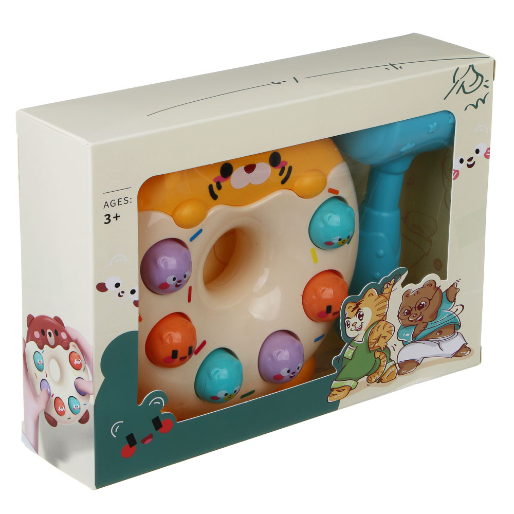 Развивающая игрушка сортер "Пончик", ABS, 22х5,5х15см, 2 диза - #11