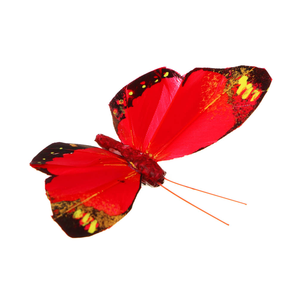 INBLOOM Бабочка декоративная Лесная на прищепке 8см - #4