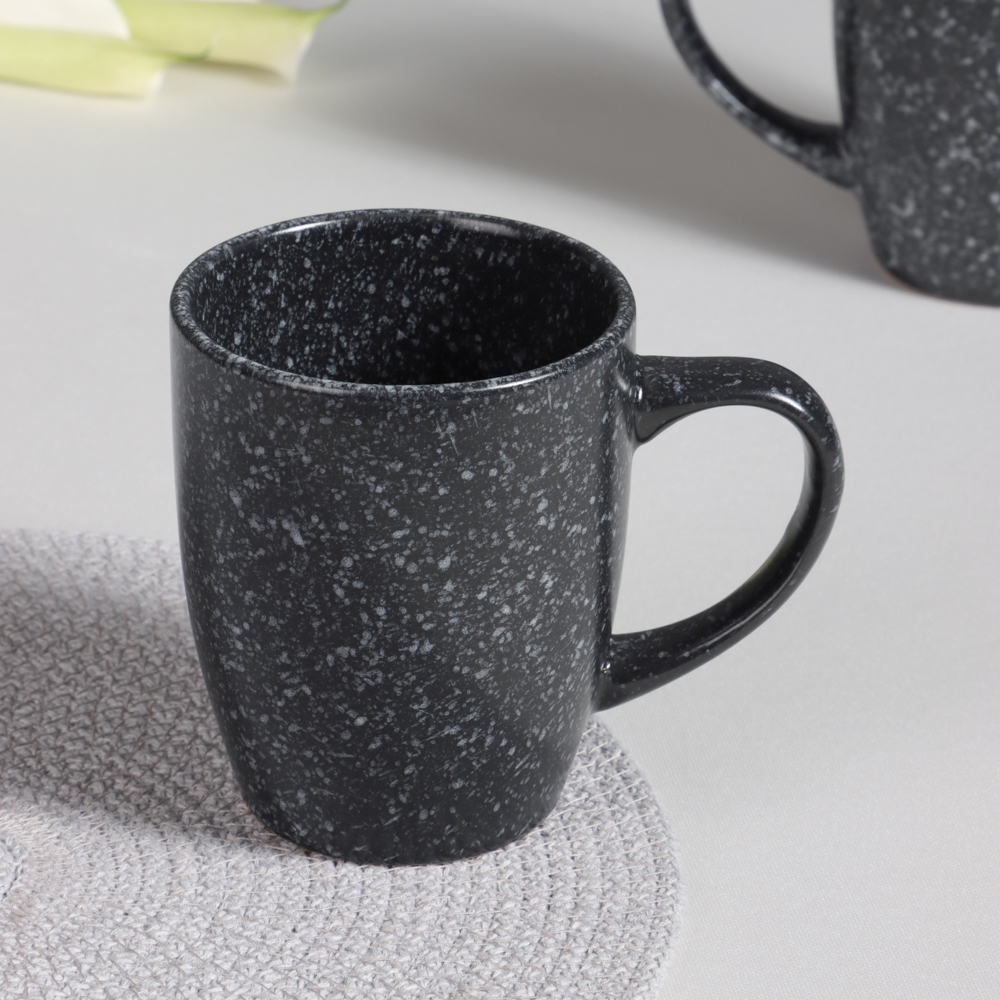 MILLIMI Набор стол.посуды 16пр(тар26см*4, тар20см*4, салатн14см*4, кружка340мл*4) керамика, черный - #15