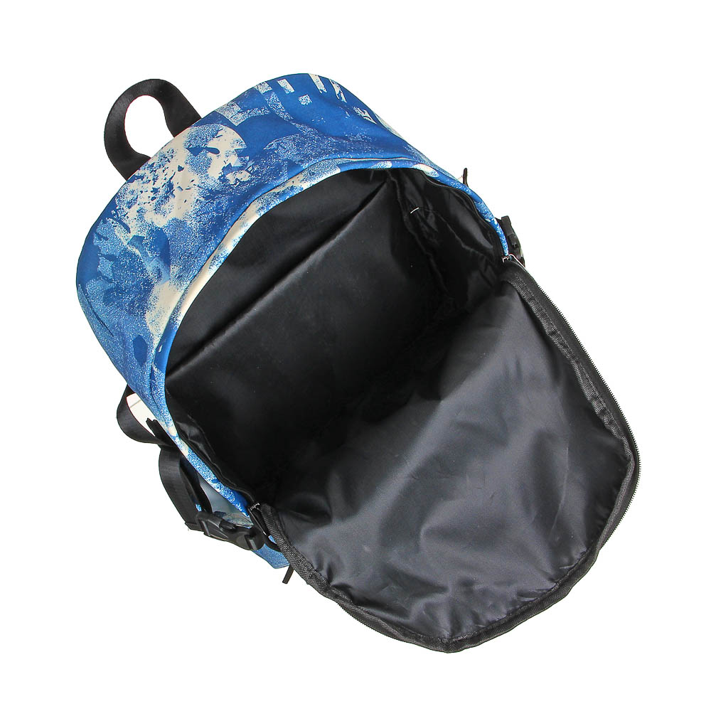 Рюкзак подростковый 45x33x14см, 1 отд.,5 карм.,2 пл.застежки,клапан с карманом,принт,ПЭ,4 дизайна - #6