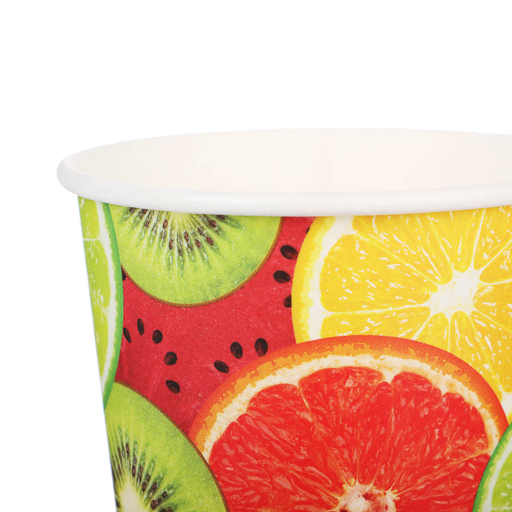 Набор бумажных одноразовых стаканов 6 шт, 250 мл, диз. 3 - #4