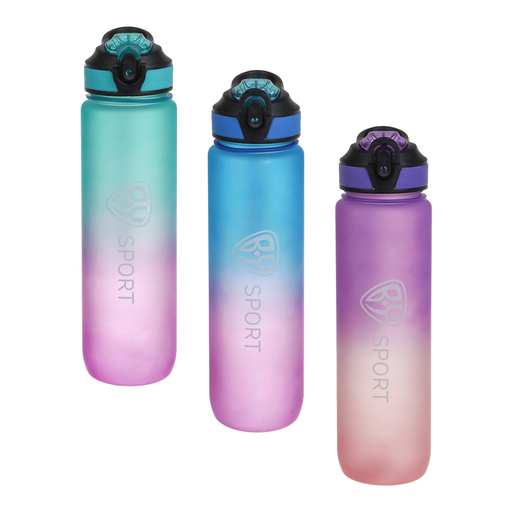 Бутылка спортивная тм BY SPORT, 1000мл, PC, 3 цвета - #1