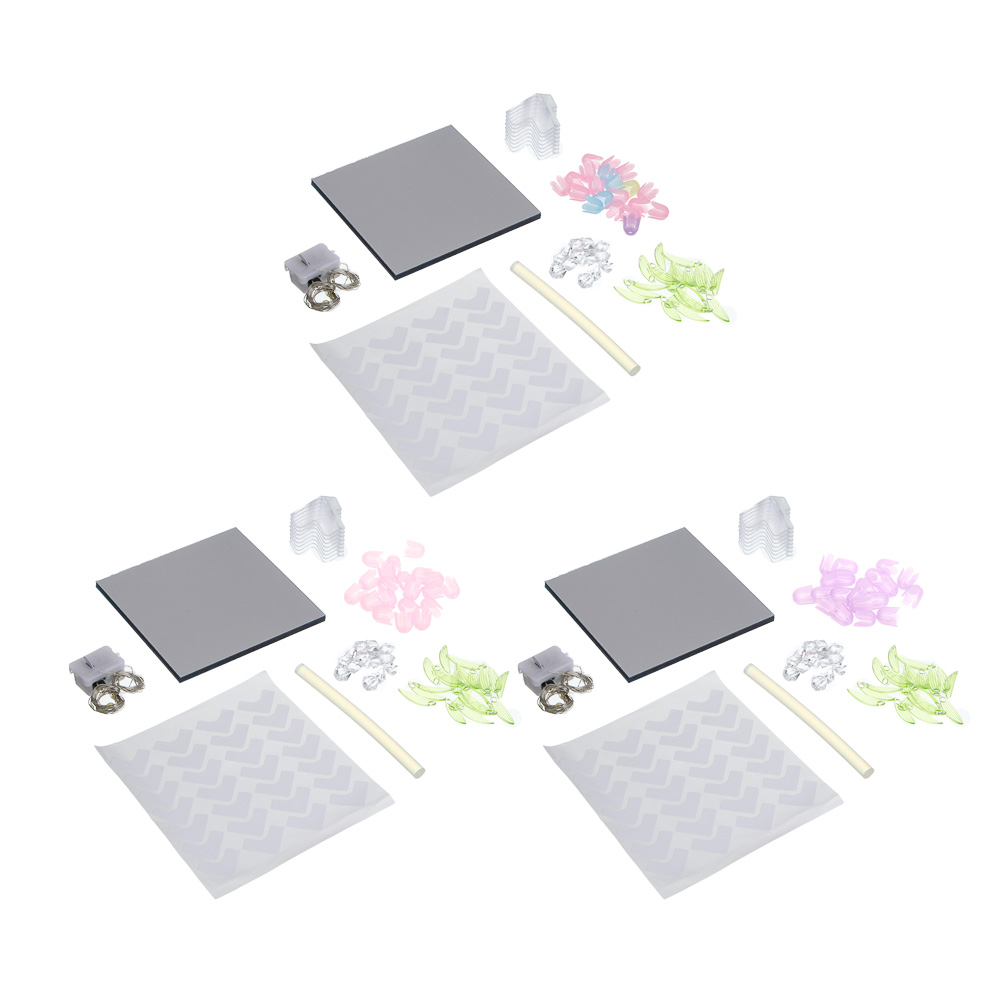 Ночник 3d с тюльпанами, 10х10см, пластик, 3хAG13, 3 вида - #4