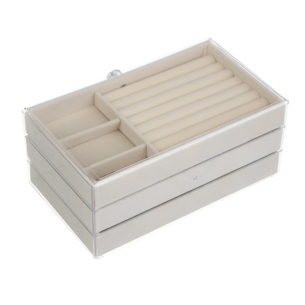 Шкатулка для украшений, 10,5x13,5x23,5 см, ПВХ, 2 цвета - #8