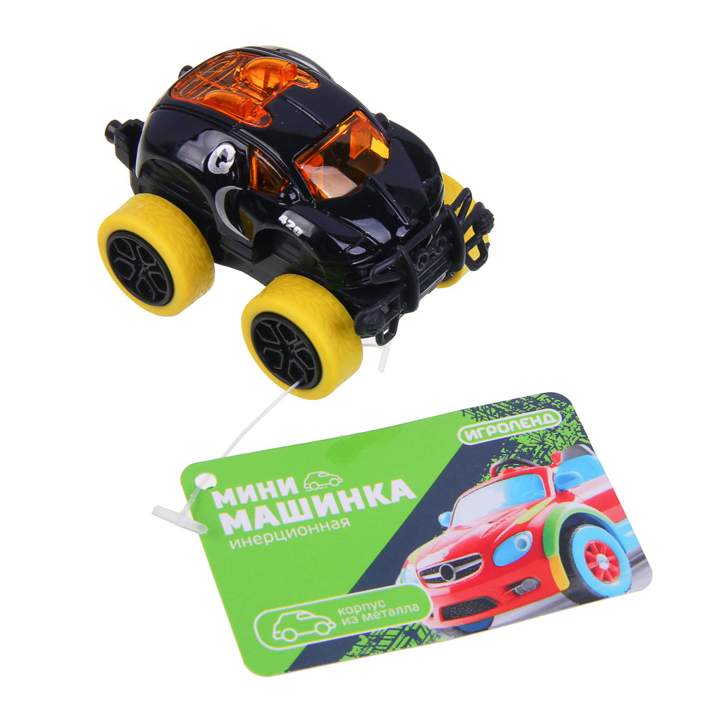 ИГРОЛЕНД Инерционная мини машинка, металл, ABS+PS+PP+TPR, 6х4,5х4 см, 8 диз. - #3