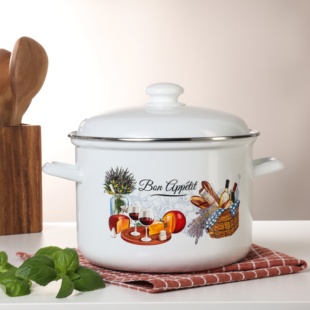 Кастрюля эмалированная 6,0л "Аппетит" - #5