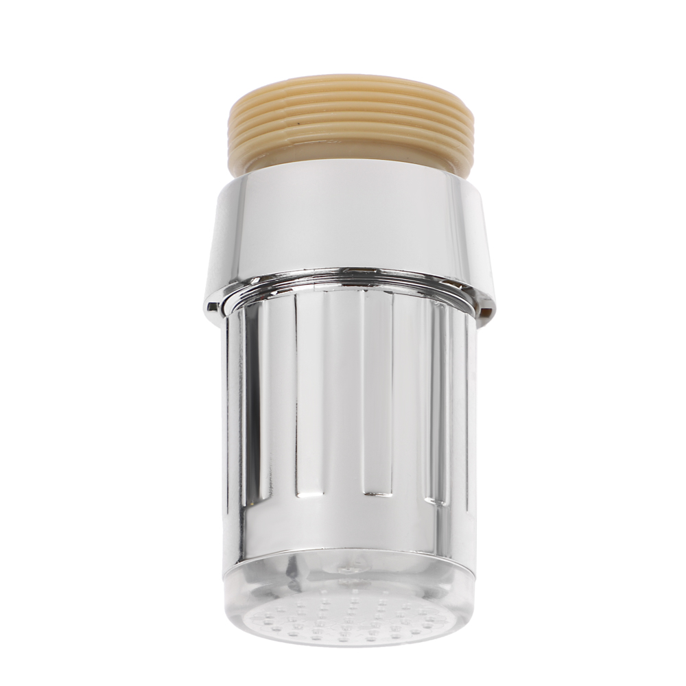 Аэратор-насадка для смесителя, LED, 3 цвета, пластик, хром - #1