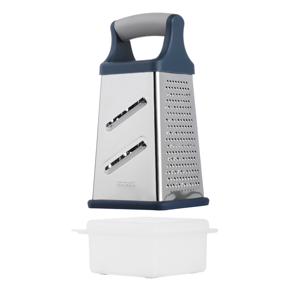 SATOSHI Ривьера Терка 4-х сторонняя с контейнером 20см, нерж. Сталь - #7