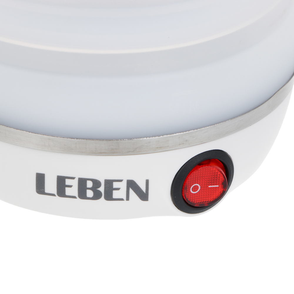 Чайник электрический тм LEBEN 600мл, 600Вт, складной, силикон, пластик, белый - #6