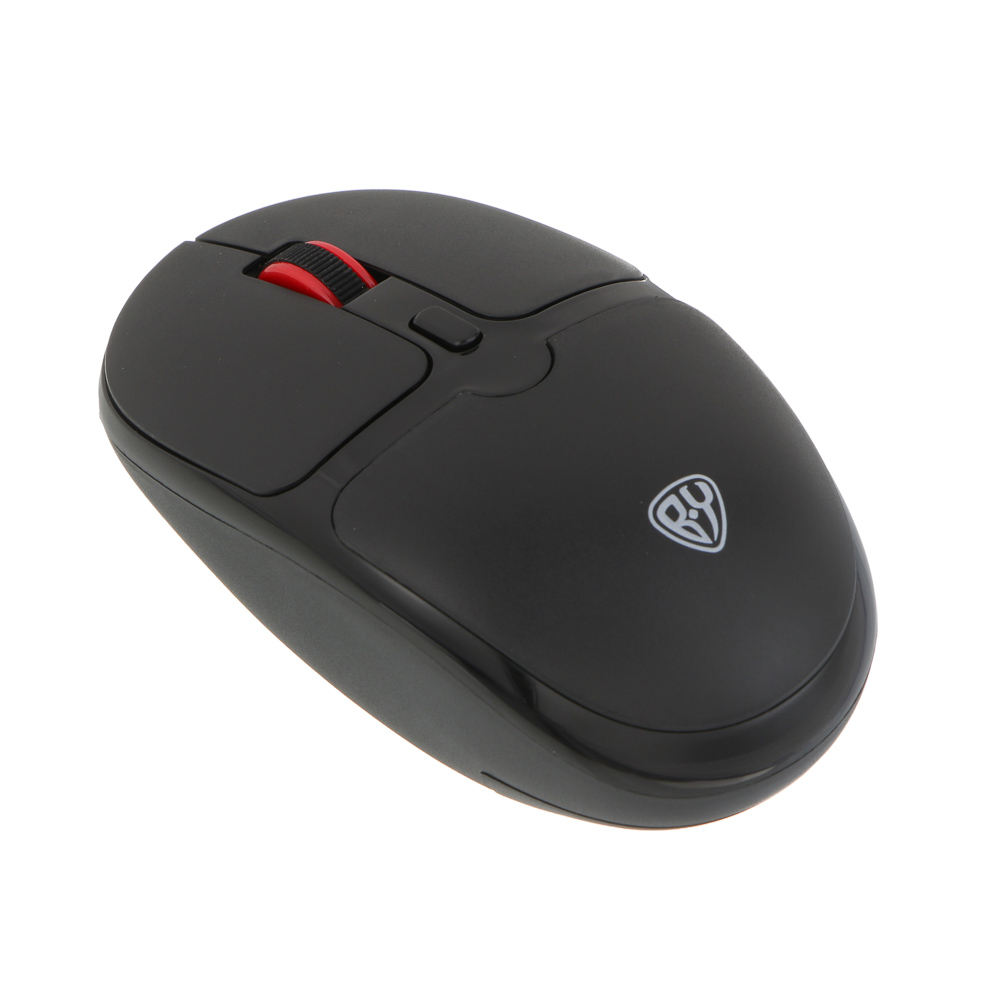 Набор беспроводная клавиатура и мышь BY Unikeys, 2.4GHz,4D, 104 кл., 1600DPI, 1xАА и 1xААА, чёрный - #11