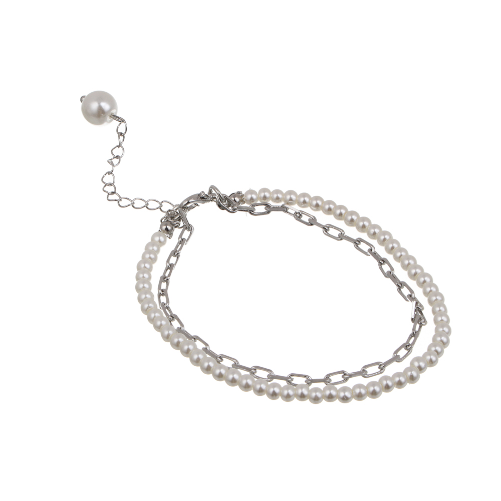 Браслет 15,5см, медь, стекло, 2 цвета, БЖ25-19 - #7