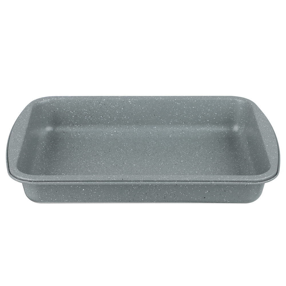 SATOSHI Буко Противень глубокий, 36,5х27х5,5см, угл.сталь, антипригарное покрытие "Мрамор" - #3