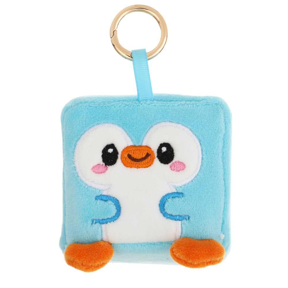 Брелок-подвеска мягкий "Зверокубик" 7 см, PU, полиэстер, металл, тм ИГРОЛЕНД, 1811-36 - #3