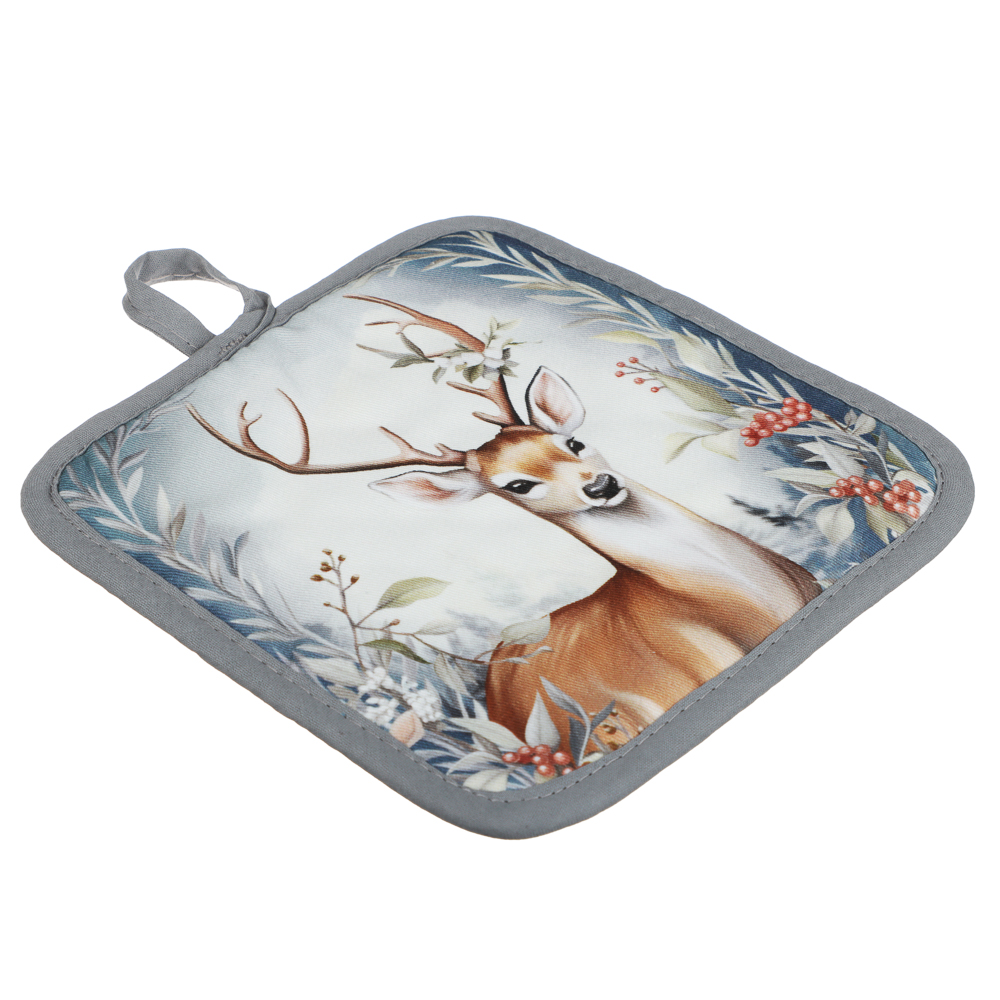 PROVANCE Нордик Прихватка, 18х18см, 100% хлопок, олень - #3
