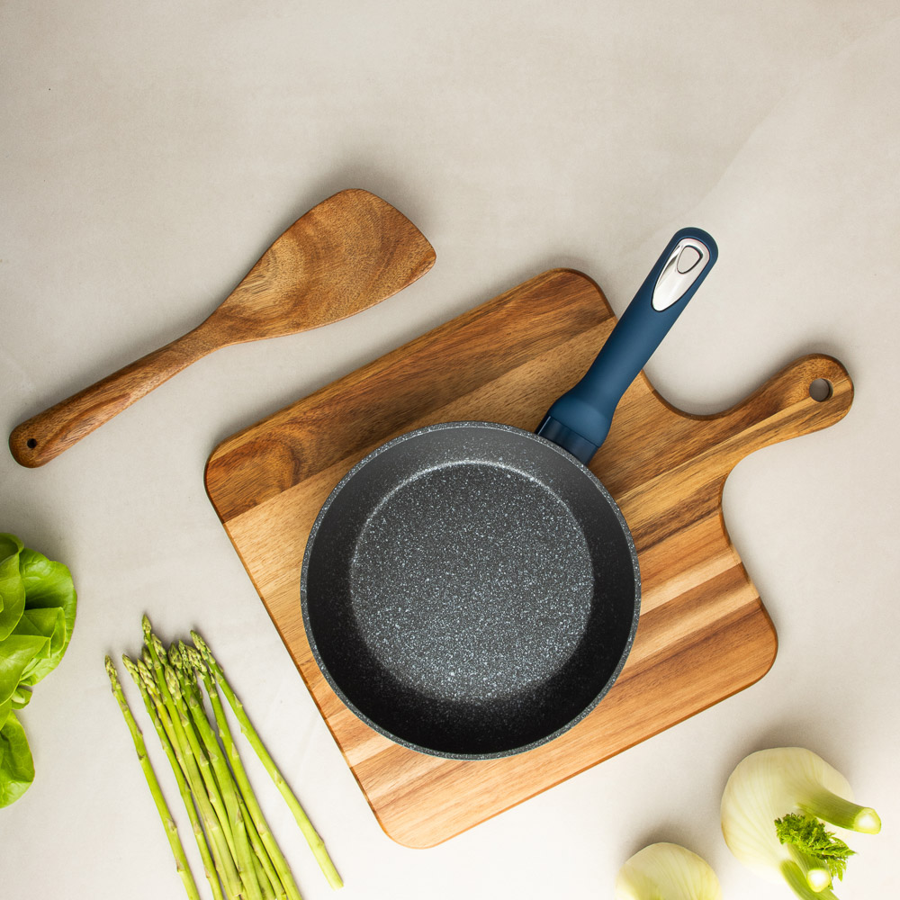 SATOSHI Ривьера Сковорода литая d20см, антипригарное покрытие мрамор, индукция - #12