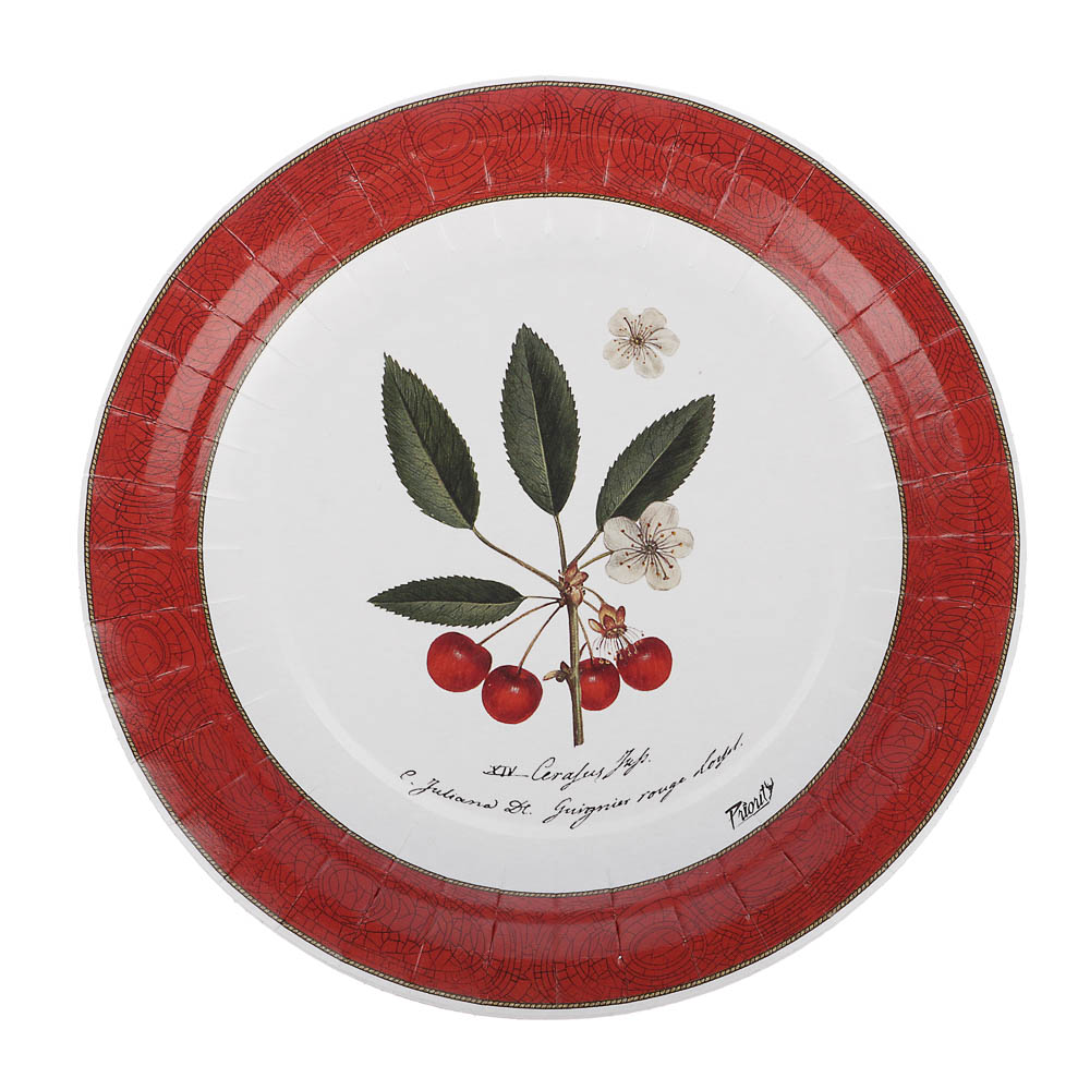 Набор бумажных одноразовых тарелок Прованс 6 шт, 18 см в ассортименте - #3