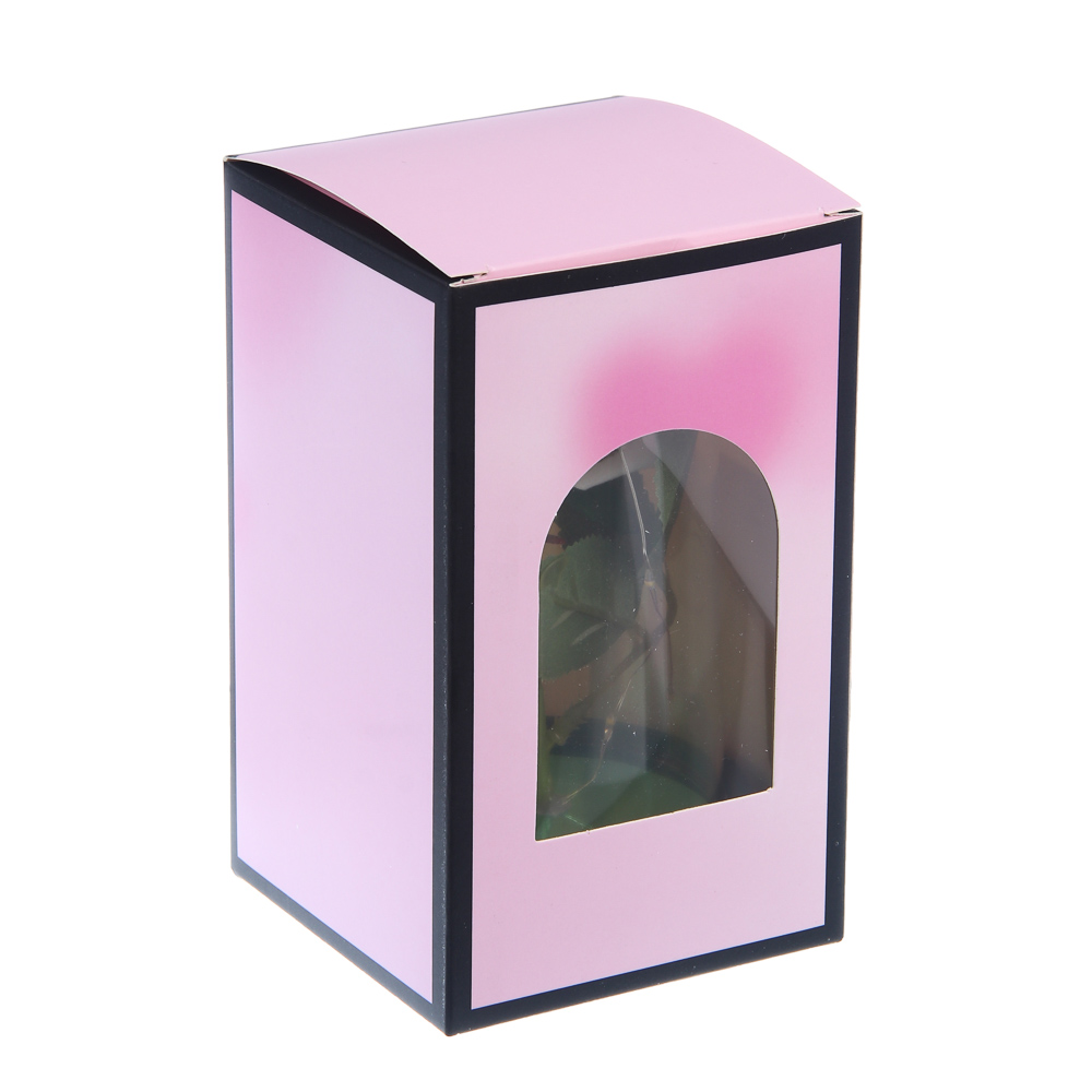 Декор "Роза в колбе" с подсветкой, 15х8х8см, 3хLR1130, ткань, пластик, проволока, 3 вида - #7