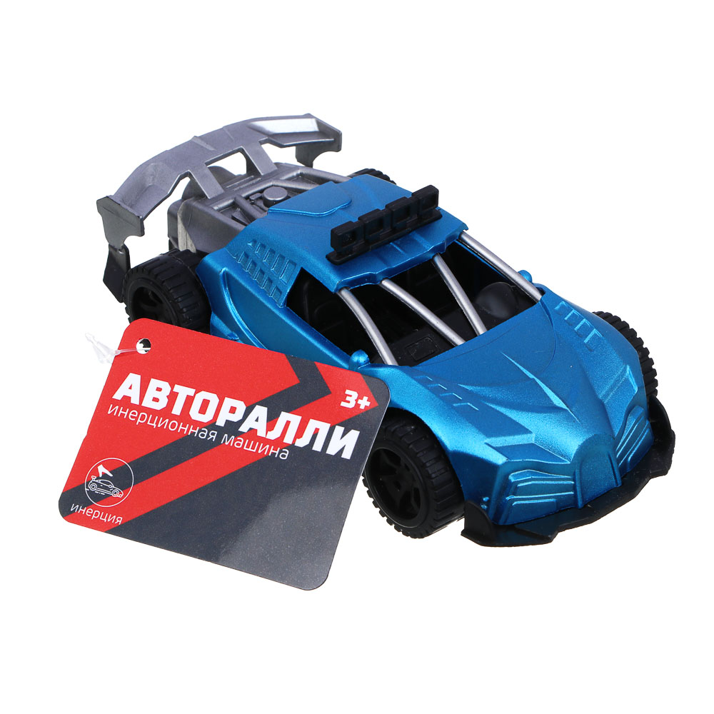 ИГРОЛЕНД Машина инерционная "Авторалли", пластик, 13х5,5х3 см, 4 дизайна - #3