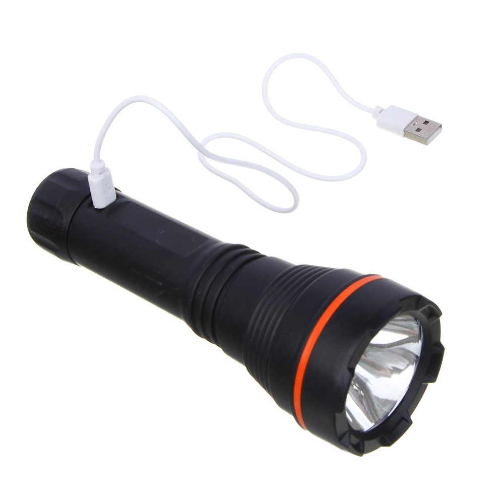 ЕРМАК Фонарь рабочий, XPE+7LED, 4 режима, 600мАч, пластик, 165х55х55 мм, зарядка USB - #6