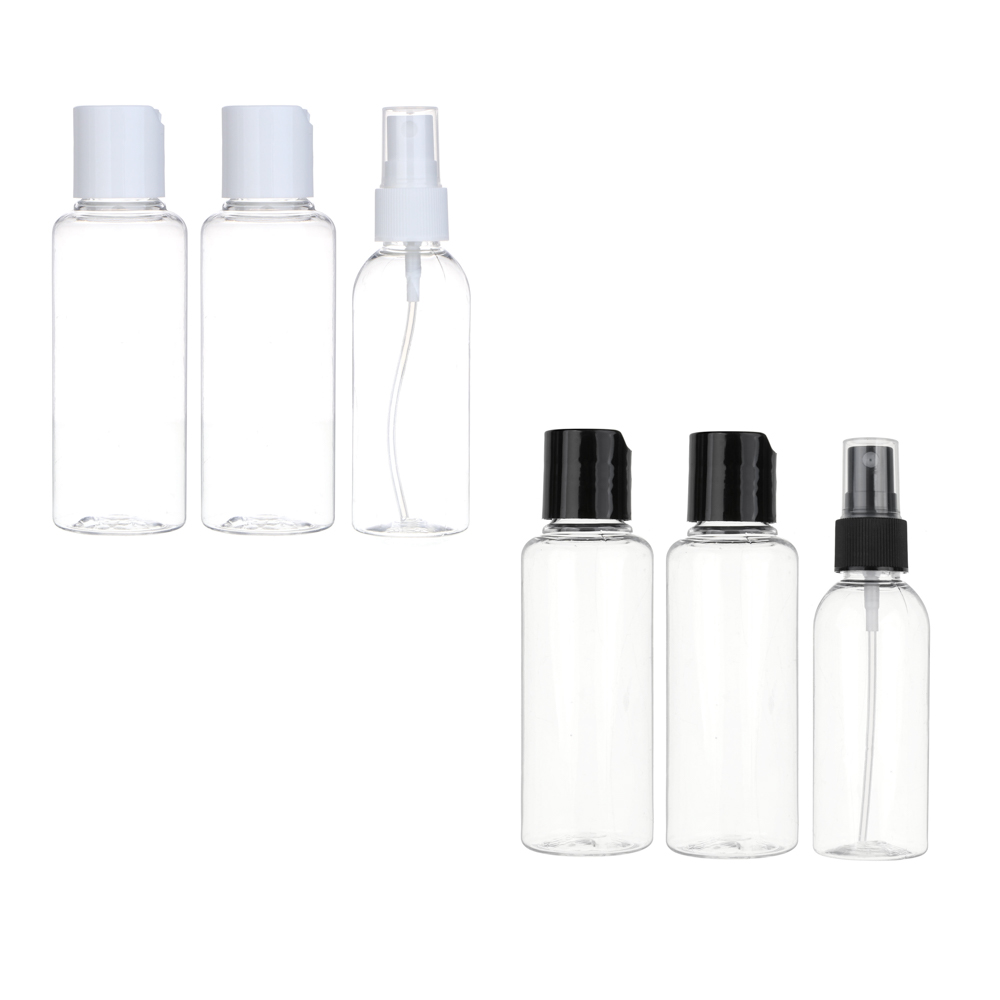 Набор бутылочек 3шт (2шт - 100мл, 1шт - 80мл) тм ЮНИLOOK, пластик, 2 цвета МС-02 - #1