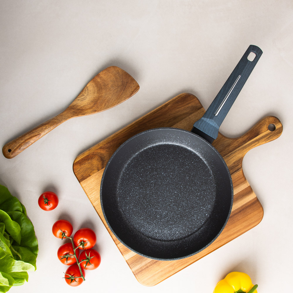 SATOSHI Гардан Сковорода литая d24см, антипригарное покрытие мрамор, индукция - #16