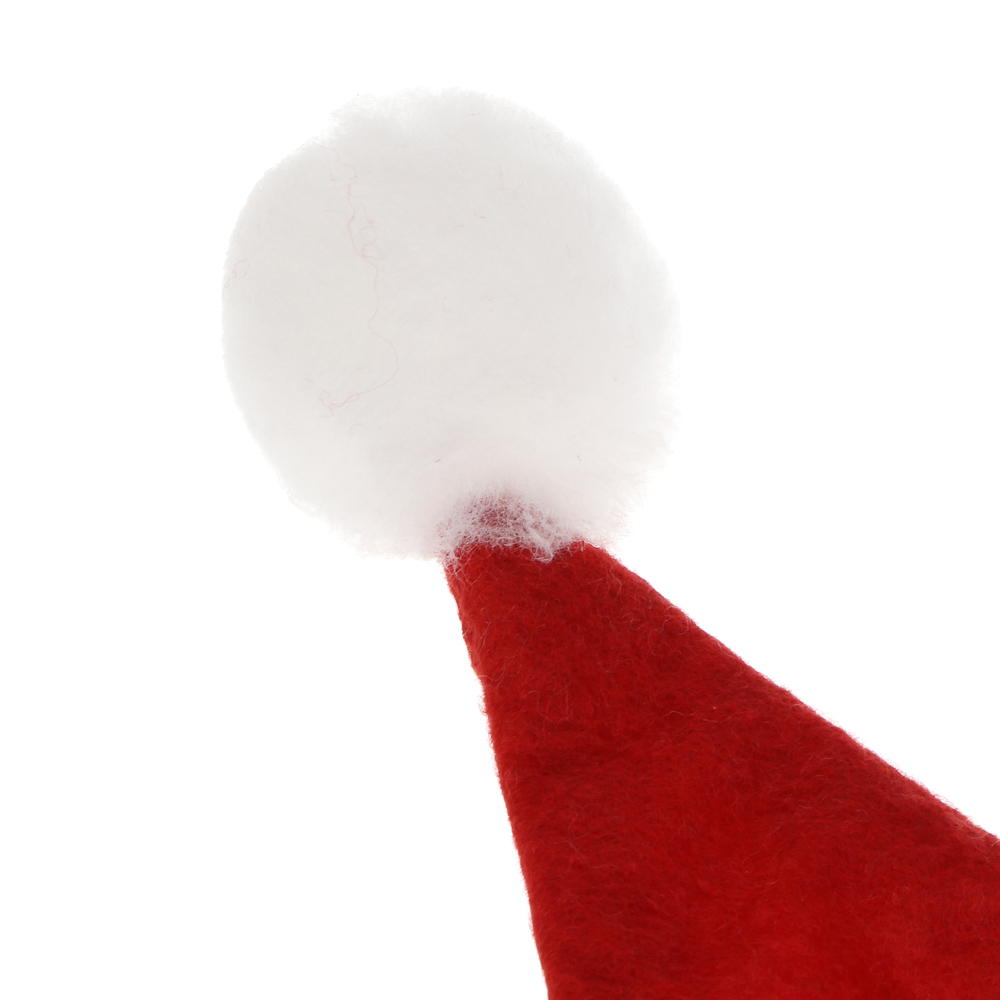 СНОУ БУМ Колпак новогодний, 28x36см, полиэстер, красный - #4