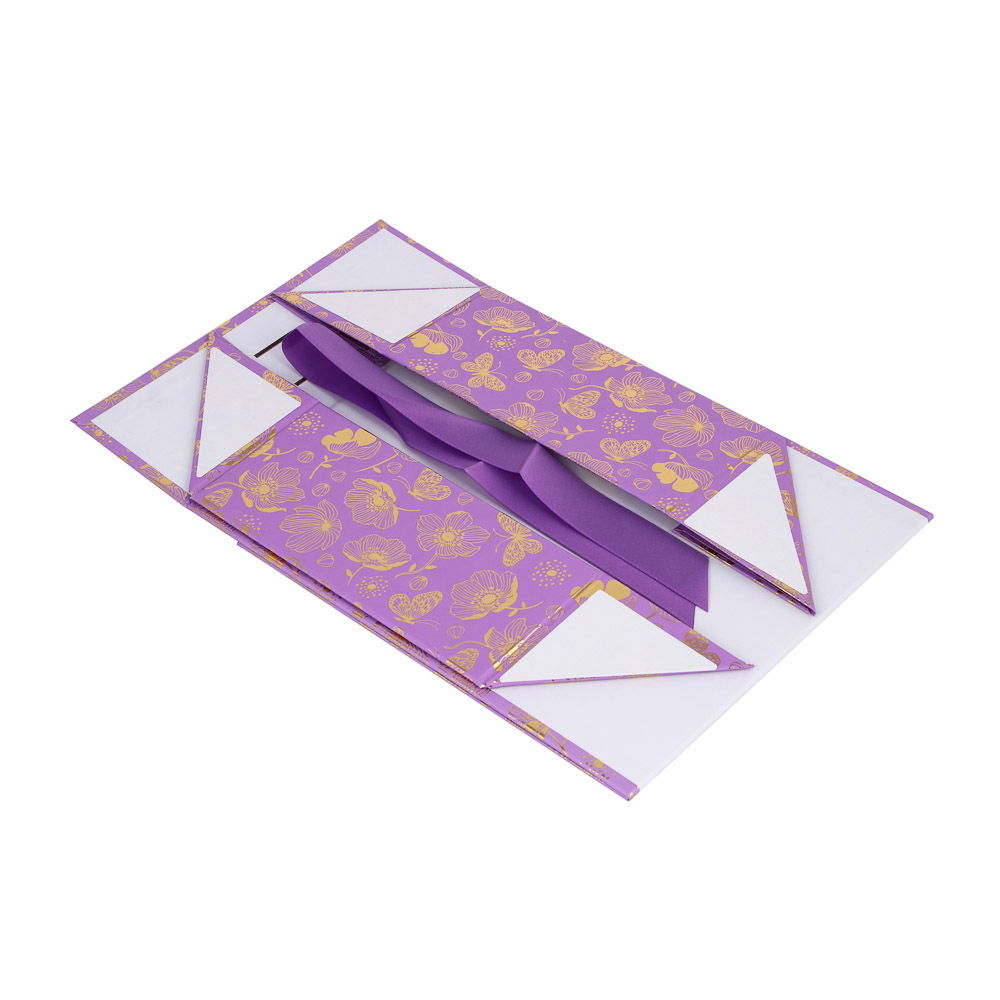 Коробка подарочная, картонная, складная, с лентой, 20x18x8 см, 6 цветов - #3