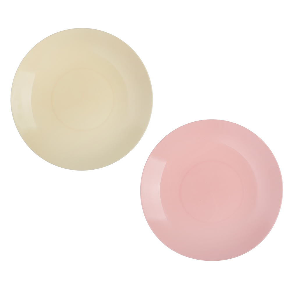 Тарелка d-190мм, пластик, 2 цвета - #1