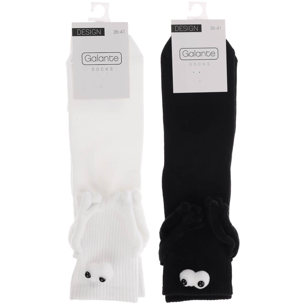 Носки универсальные, ручки-магниты, тм GALANTE, р. 36-41, 85% хлопок, 10п/э,5% эластан, разноцветные - #11