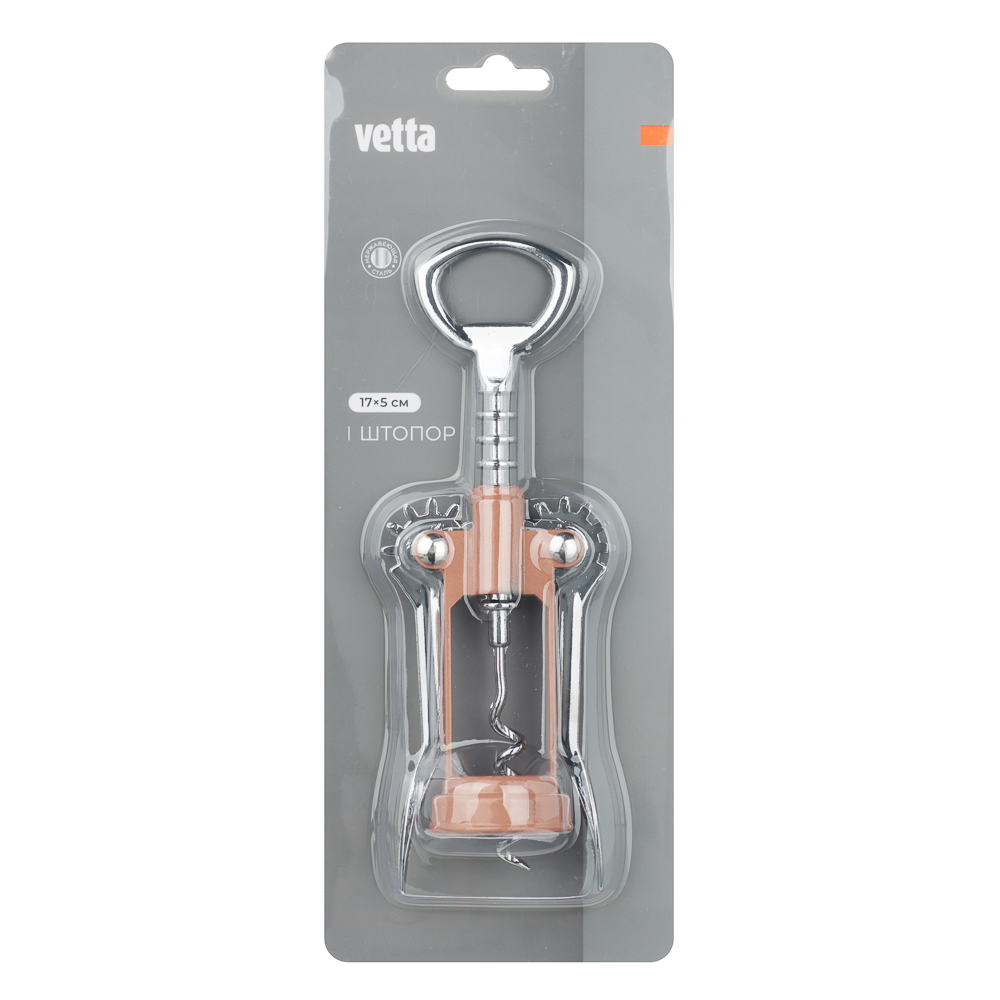 VETTA Штопор 17х5см, нерж.сталь - #10