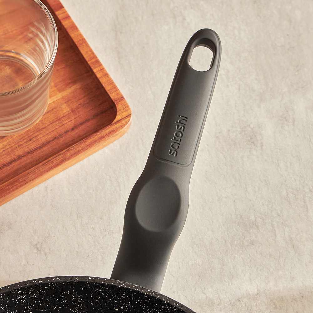 SATOSHI Стоун Сковорода литая d26см, антипригарное покрытие Мрамор, индукция - #14