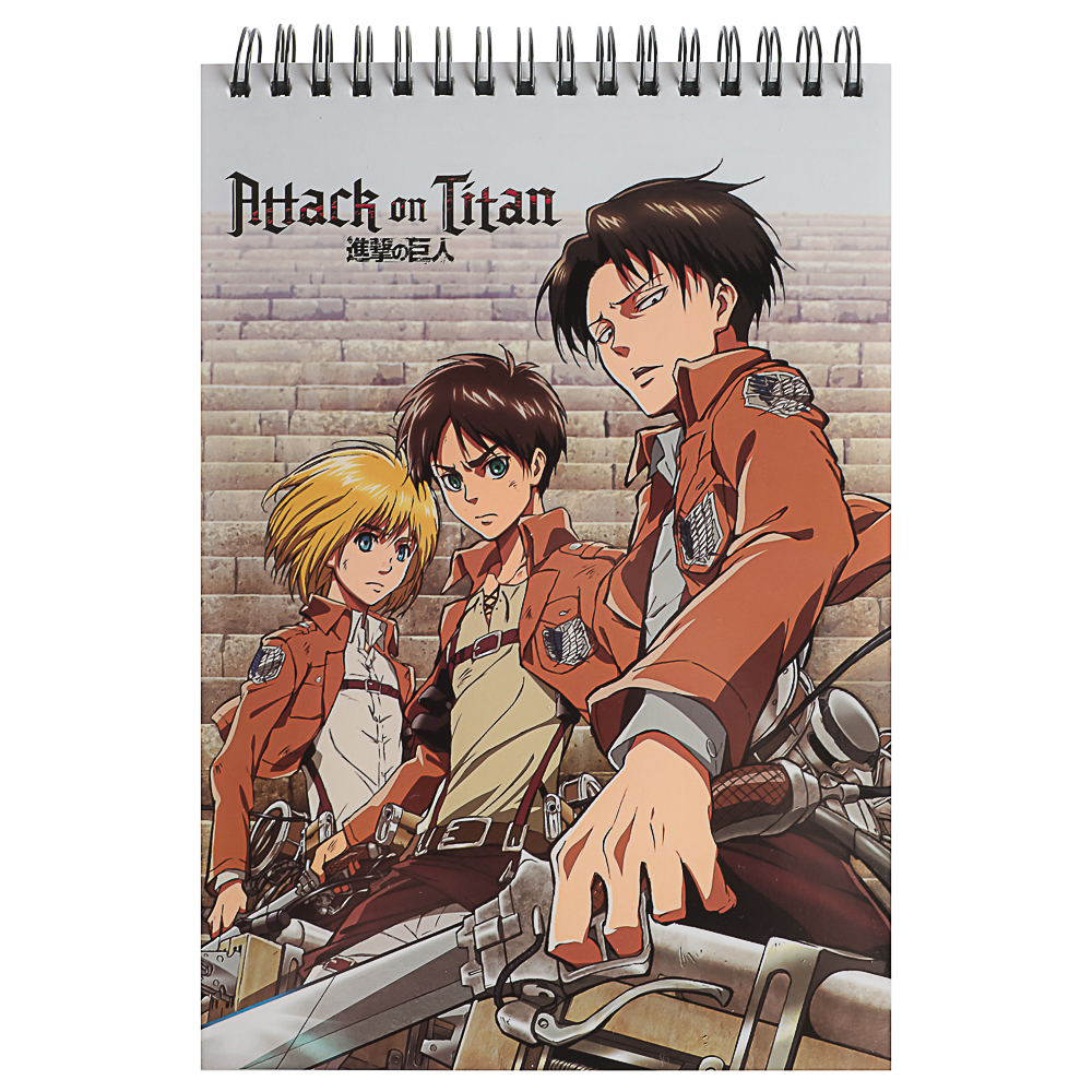 Атака Титанов. Творческий блокнот cо стикерами A5, 14,5x7x21,5см - #10