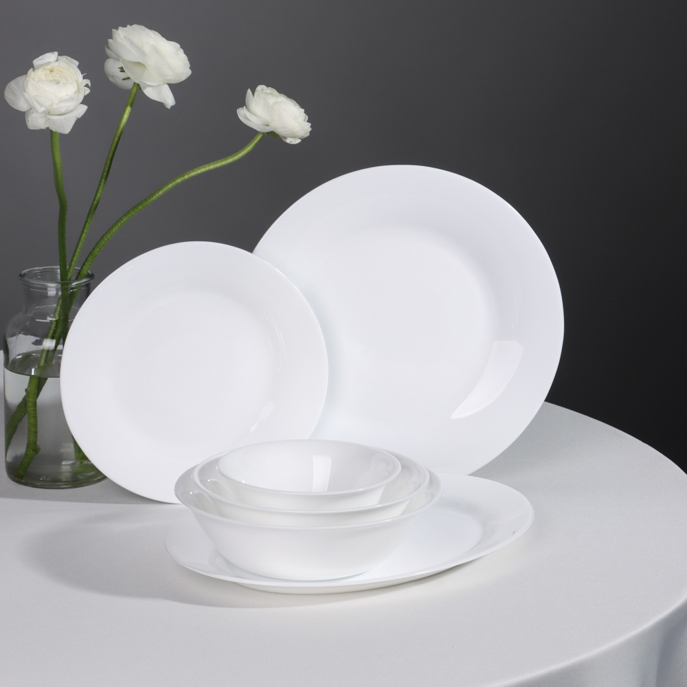 MILLIMI Белана Тарелка подстановочная, опаловое стекло, 25,5см - #8