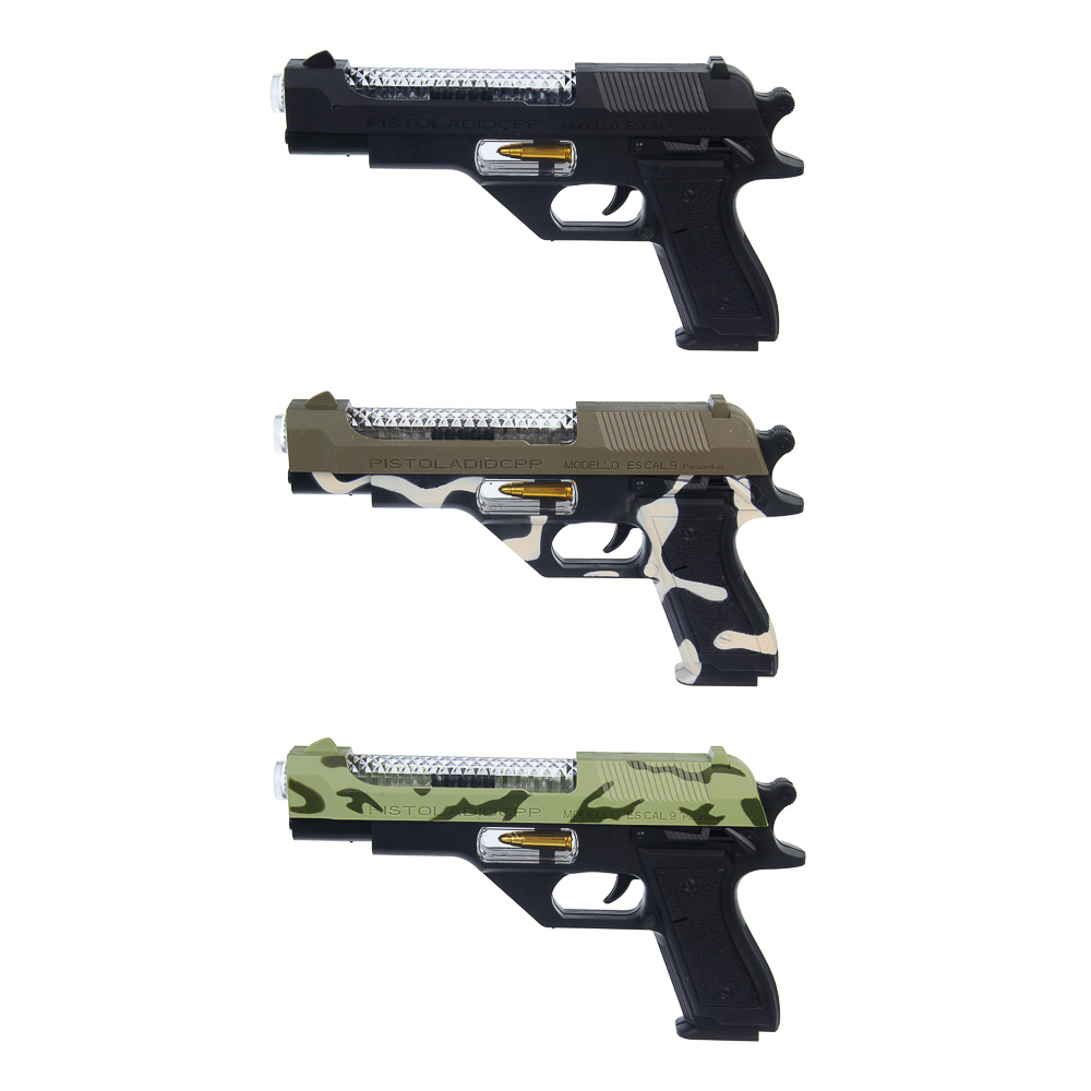 ИГРОЛЕНД Пистолет "Защитник", свет, звук, 3хАА, PP, 24,5x3,5х14,5 см, 3 дизайна - #2