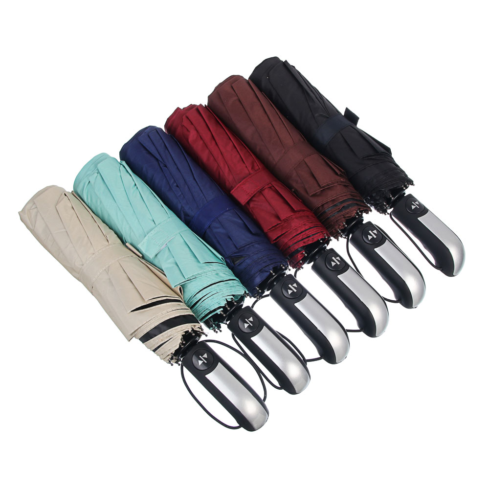 Зонт универсальный автомат, диаметр 102 см, 10 спиц, металл, полиэстер, UF, 6 цветов - #6