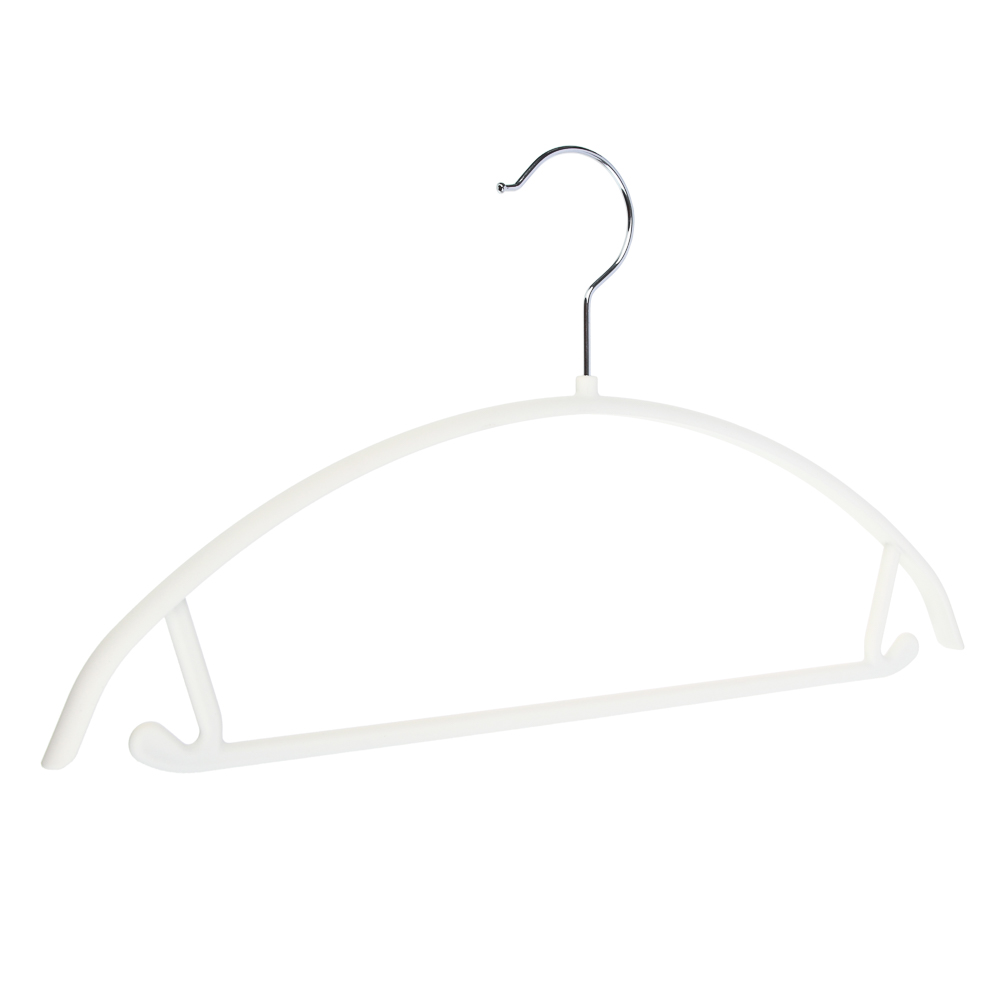 VETTA Вешалка с перекладиной, 40х21.5х1 см, пластик с покрытием Soft-touch, белая - #1