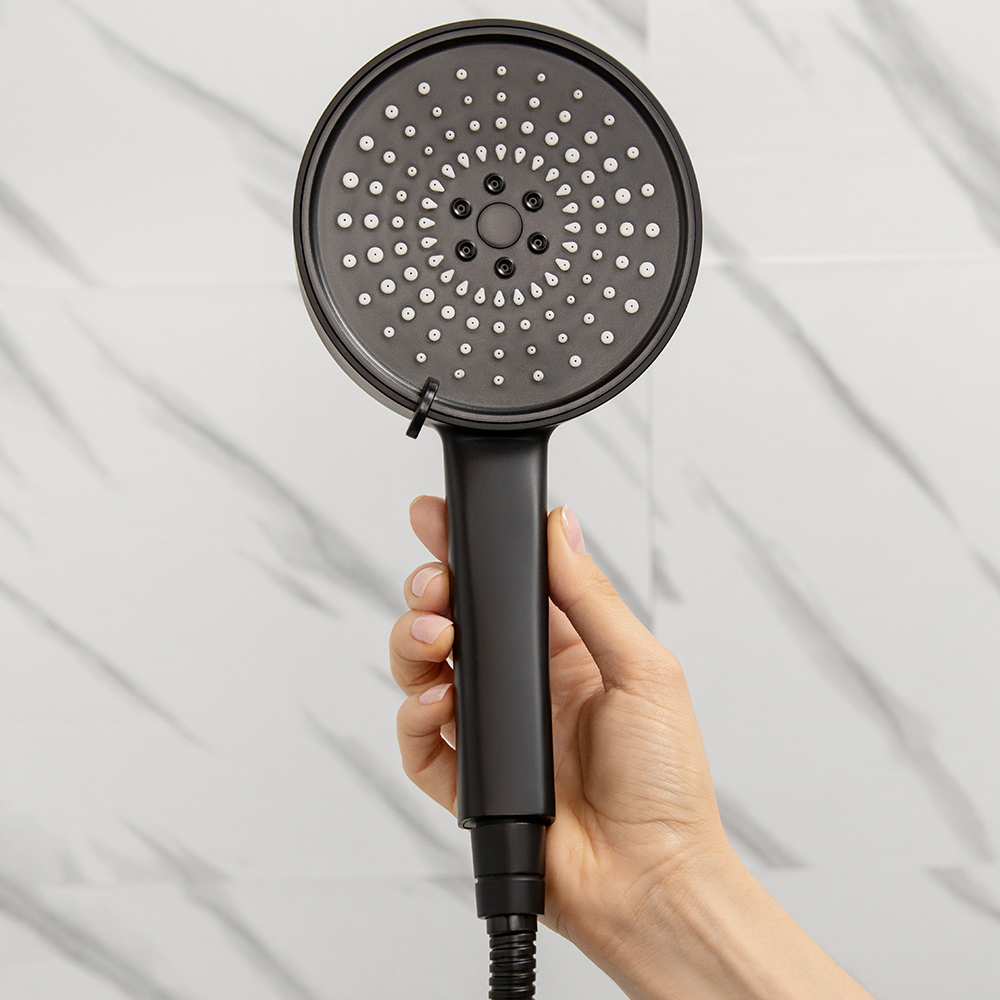 СоюзКран Лейка для душа, 5 режимов, 125мм, черный - #9