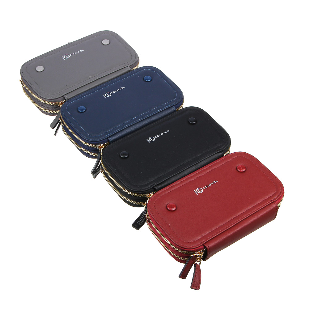 ЮL Кошелек-сумочка на длинном ремне, ПУ, 19,5х10,5см, 4 цвета, КК21-16 - #1