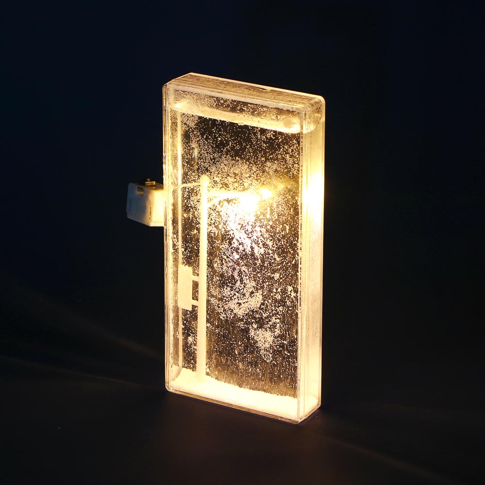 Ночник "Фонарь со снегом", 7,5х15,5х2 см, пластик, 3хLR44 - #3