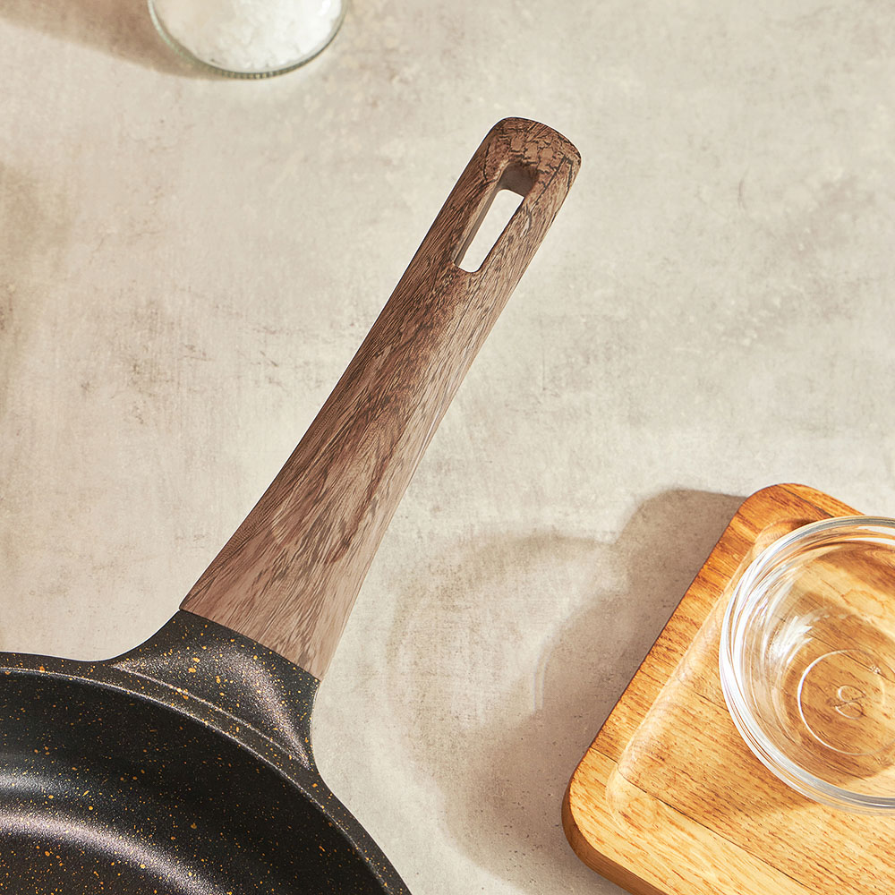 SATOSHI Карнуа Сковорода литая d24см, антипригарное покрытие Мрамор, индукция - #13