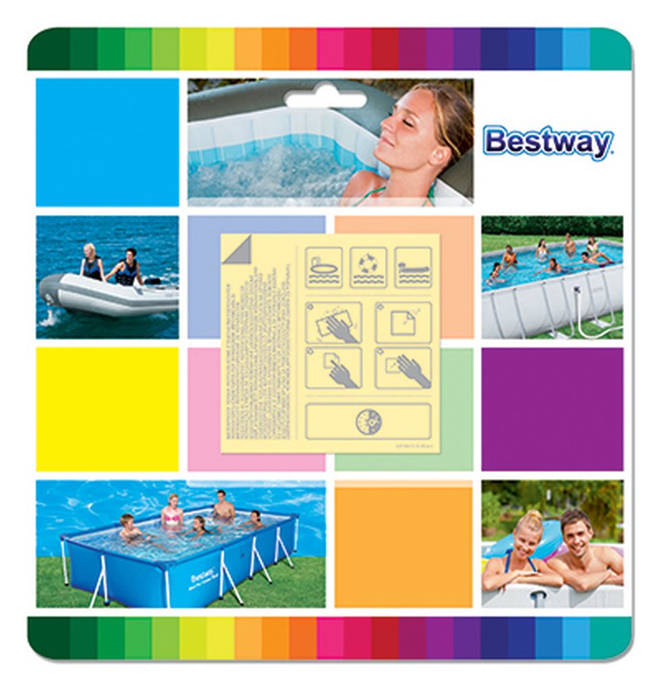 BESTWAY Клейкая заплата для ремонта поверхности, находящейся под водой, 62091 - #1