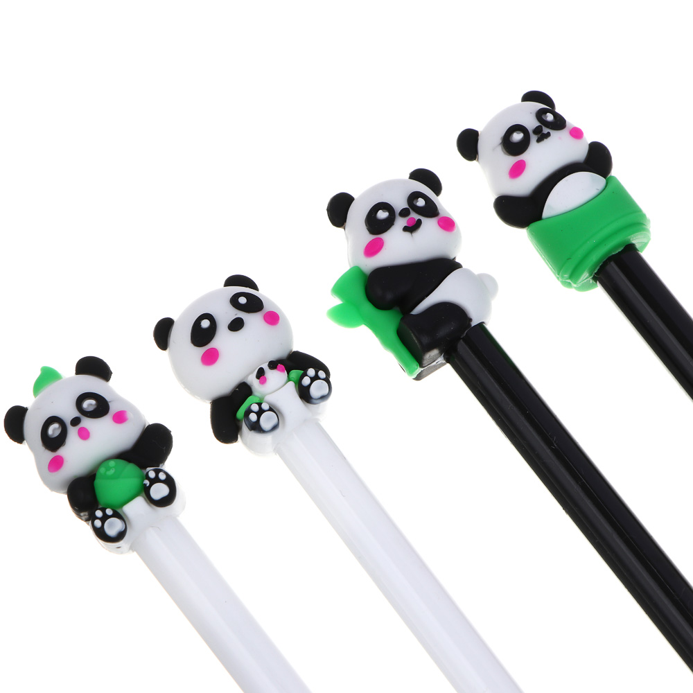 Ручка гелевая синяя, с наконечником в форме панды, 4 дизайна - #5