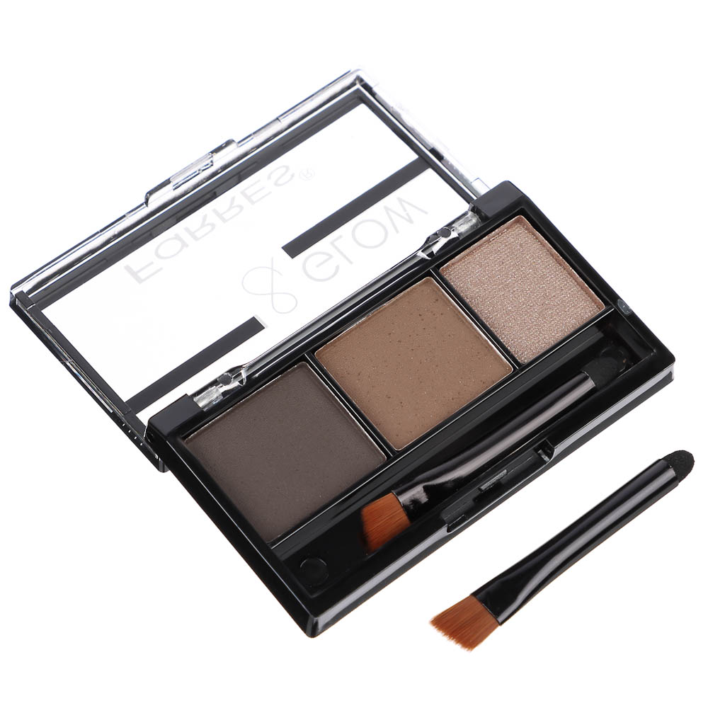 Тени для бровей "Brow&Glow", тм Farres, 3 цвета - #3