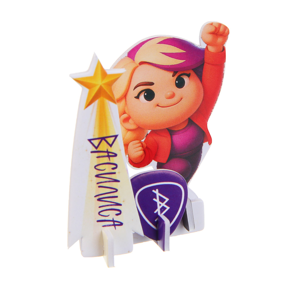 BY 3Д пазл "Супергеройский", пенокартон, 6х8,4см, 25 дизайнов - #6