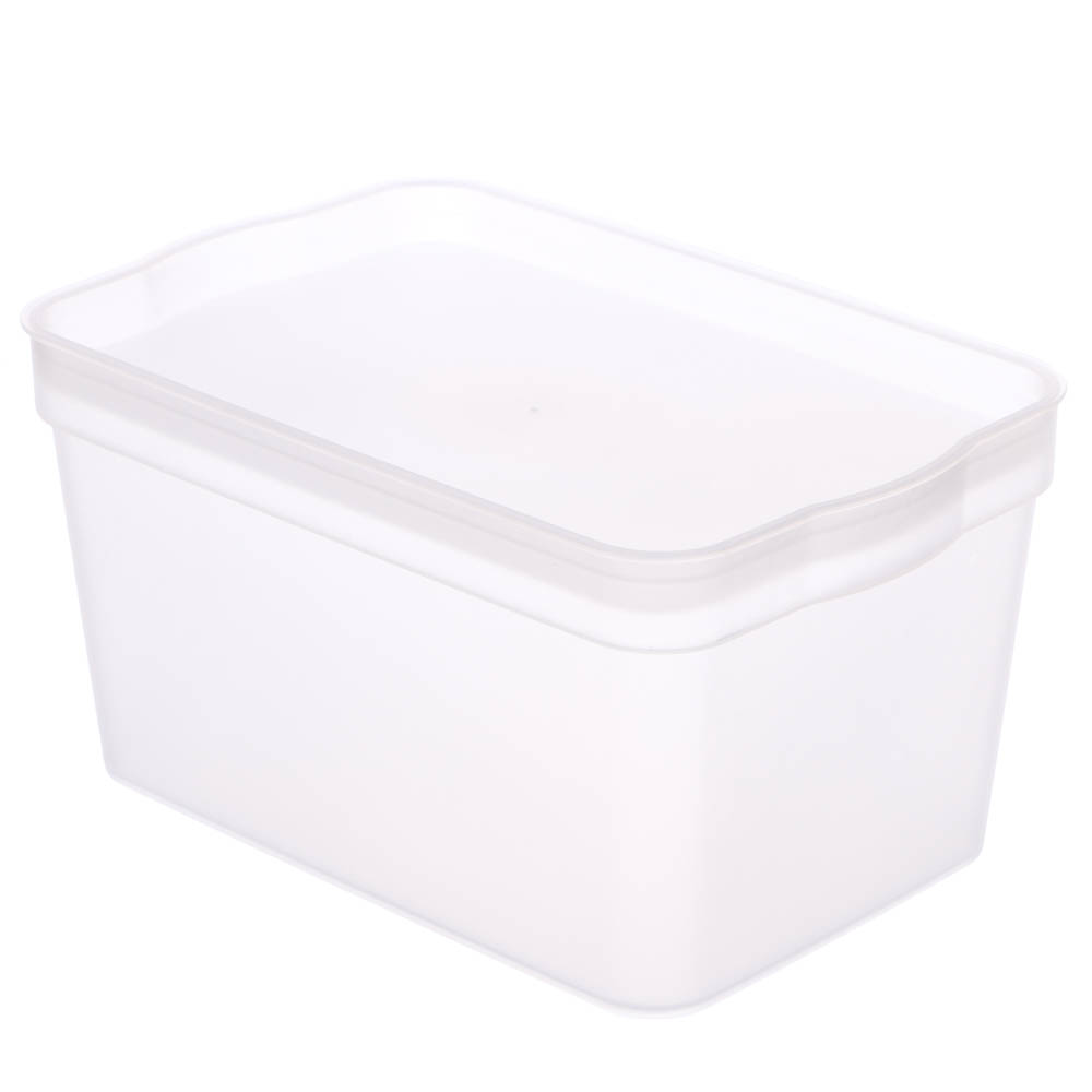 Ящик для хранения Keeplex Trendy 2,3 л 21,1х14,1х11 см, пластик, матовый кристалл - #1
